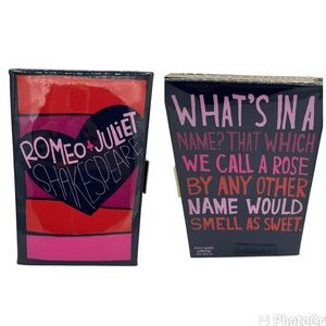 RARE Kate Spade Romeo and Juliet Book Clutch